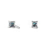 Lab Alexandrite 14kt White Gold stud Earrings