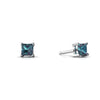 Lab Alexandrite 14kt White Gold stud Earrings
