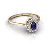 Genuine Sapphire 14kt Yellow Gold petite Ring