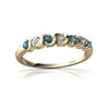Lab Alexandrite 14kt Yellow Gold petite Ring