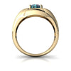 Lab Alexandrite 14kt Yellow Gold mens Ring