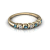 Lab Alexandrite 14kt Yellow Gold petite Ring