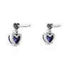 Genuine Sapphire 14kt White Gold timeless Earrings