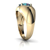 Lab Alexandrite 14kt Yellow Gold mens Ring