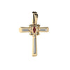 Genuine Ruby 14kt Yellow Gold religious Pendant