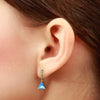 Genuine Blue Topaz 14kt Yellow Gold dangle Earrings